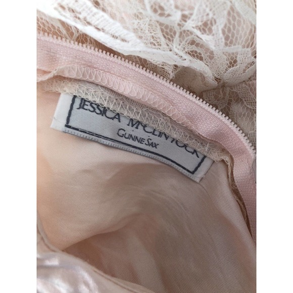 Jessica McClintock Gunne Sax 90’s size 5 girls pink lace dress - Picture 4 of 4
